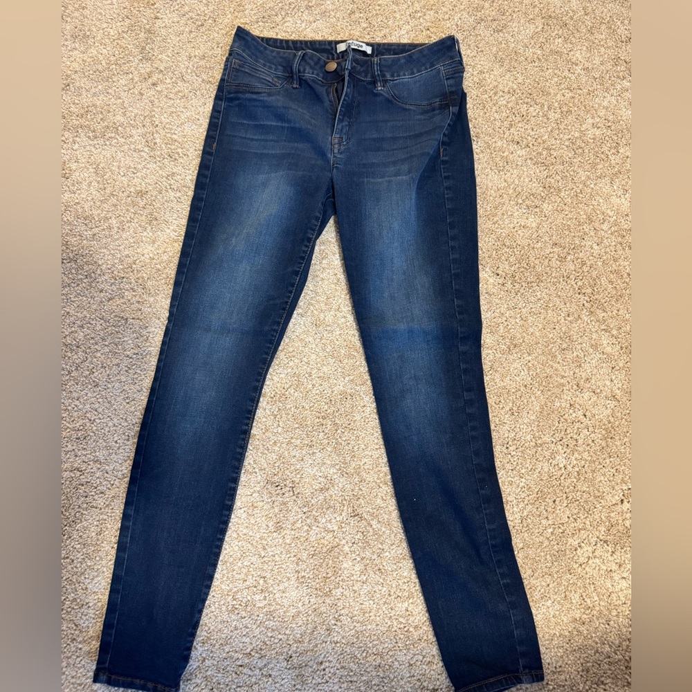 Refuge Dark Blue Skinny Jeans